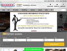 Tablet Screenshot of bannerchevy.com